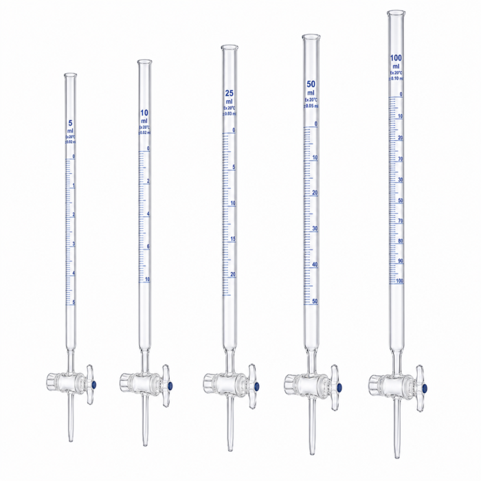 BURETTE WITH GLASS STOPCOCK