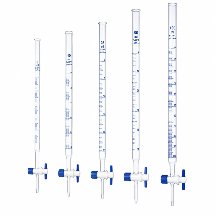 BURETTE 5ML WITH TAFLON STOPCO